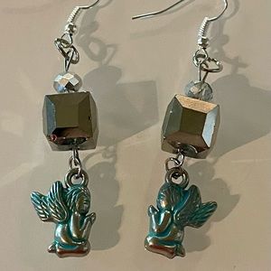 Blue & Silver Angel Earring’s